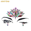 ETX002 new sparkly mermaid face jewelry resin face stickers eyes face body temporary tattoos