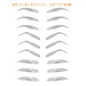 6D~ZX009 2020 popular crazy-selling wholesale water transfer temporary 4d eyebrow tattoo sticker