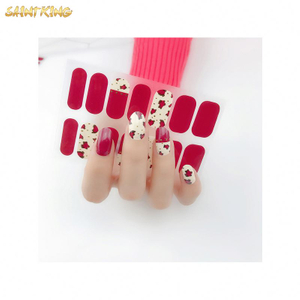 NS524 Wholesale Custom Pink Nails Stickers Full Cover Nail Sticker Daily Office Diy