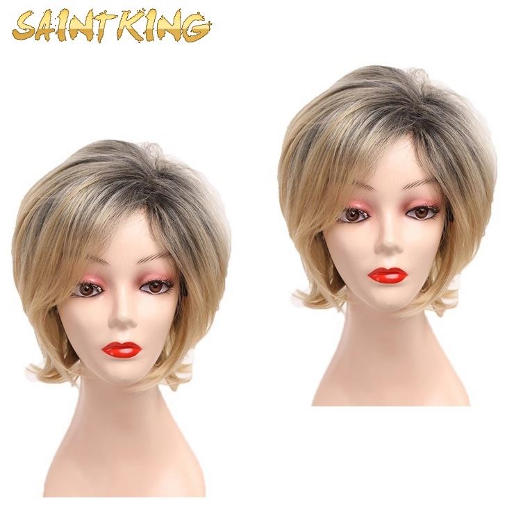 MLCH01 Machine Made Straight 13inch High Temperature Filament Premium Wig for Multiple Colors Very Natural Wigs