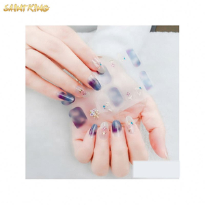 NS256 New Arrival 3d Nail Sticker Touch Feeling Nail Wrap