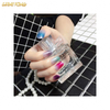 NS345 Hot Selling Red Nail Art Polish Stickers Tips with Nail File Solid Color Adhesive Gradient Design Manicure Kit