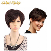 Cheap Pixie Cut Color Short Straight Baby Hair Natural Heat Resistant Machine Made Synthetic Wigs