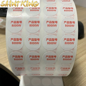 PL01 custom seal printing label waterproof vinyl round packing roll thank you stickers