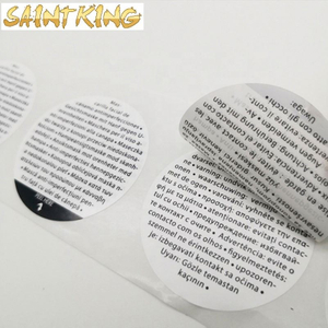 PL01 cheap custom adhesive printed packaging label logo sticker flexo printing fragile sticker handle with care warning packing