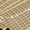 PL03 Custom 3d Stickers Electroforming Letter Raised Thin Transfer Metal Logo Nickel Sticker for Machine