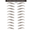 6D~ZX009 wholesale high quality waterproof realistic 3d imitation temporary sticker eyebrow tattoo