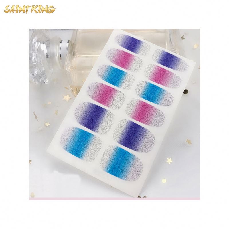 NS310 Free Sample Gradient Color Nail Art Sticker for Beauty