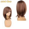 MLCH01 China Wigs Factory High Temperature Fiber 14'' 613 Blonde Short Straight Synthetic Hair Lace Front Wig for Women