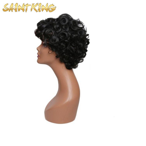 KCW01 1b/30 Brown Jerry Curly Peruvian Virgin Cuticle Aligned Hair Lace Frontal Wigs for Black Women
