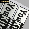 PL01 Wholesale Cheap Heat Transfer Letter Sticker Sheet Number Sticker Die Cut Gold Foil Label
