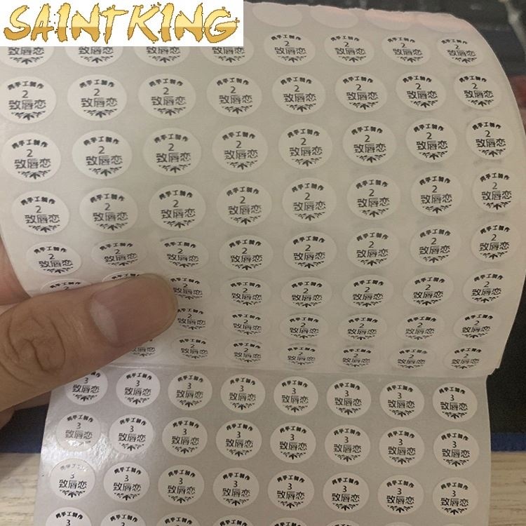 PL01 custom printing adhesive floral roll vinyl waterproof thank you gift label sticker cards envelopes seal
