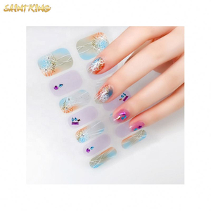 NS198 Hot Selling Low Price Large Capacity Nail Wraps Christmas Wholesale 3d Nail Sticker
