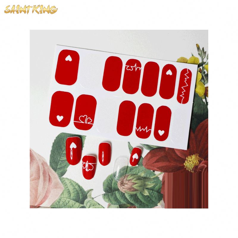 NS553 14 Strips Colorful Design Nail Art Sticker New Nail Patch
