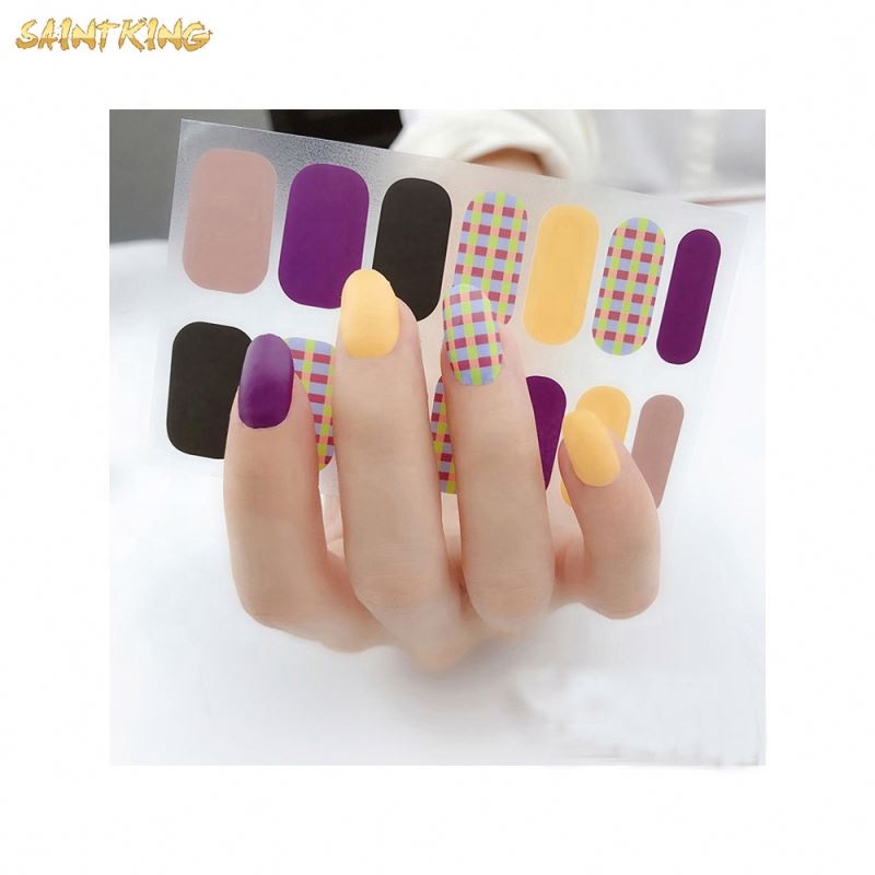 NS365 New Arrival High Quality Colorful Non-toxic Transparent Nail Sticker