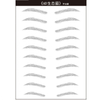 6D~ZX009 face 3d instant imitate eyebrow tattoo stickers
