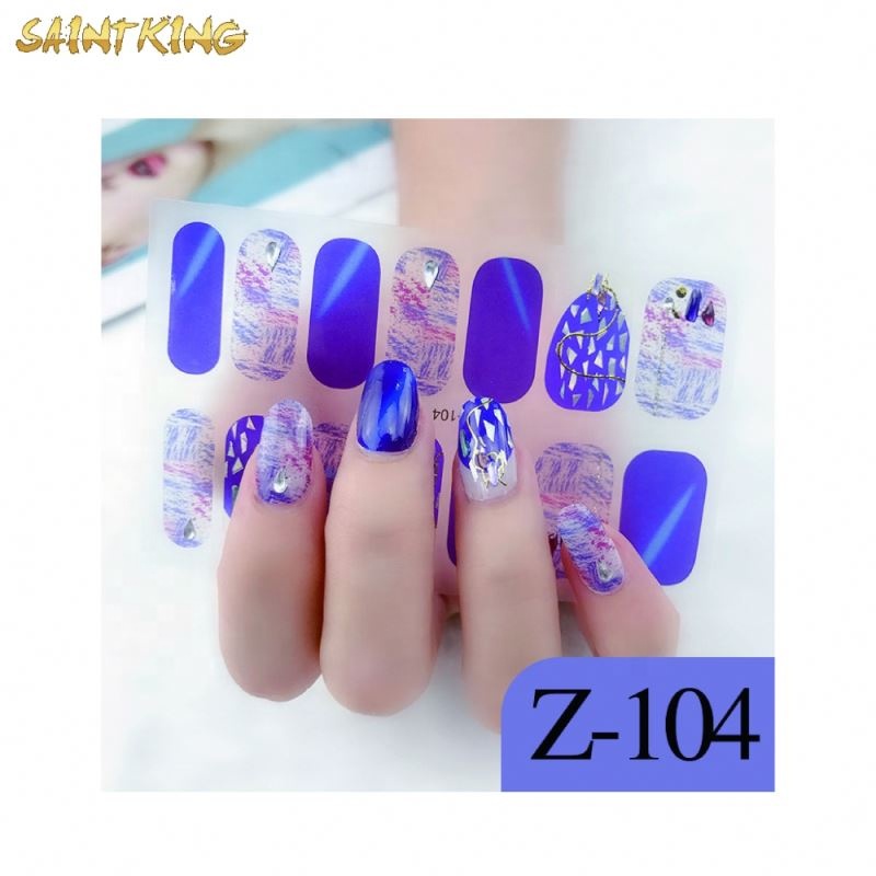Z-102-2 Hot sales 5D nail water decals for DIY nail salon