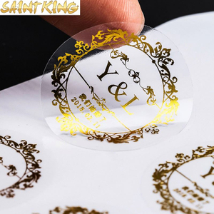 PL03 Printed Product Waterproof Plastic Sticker Adhesive Paper Round Label Sticker Fragile Stickers