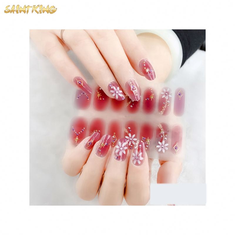 NS371 New Products 3d Colorful Flower Nail Art Stickers Designs Pictures for Wholesale
