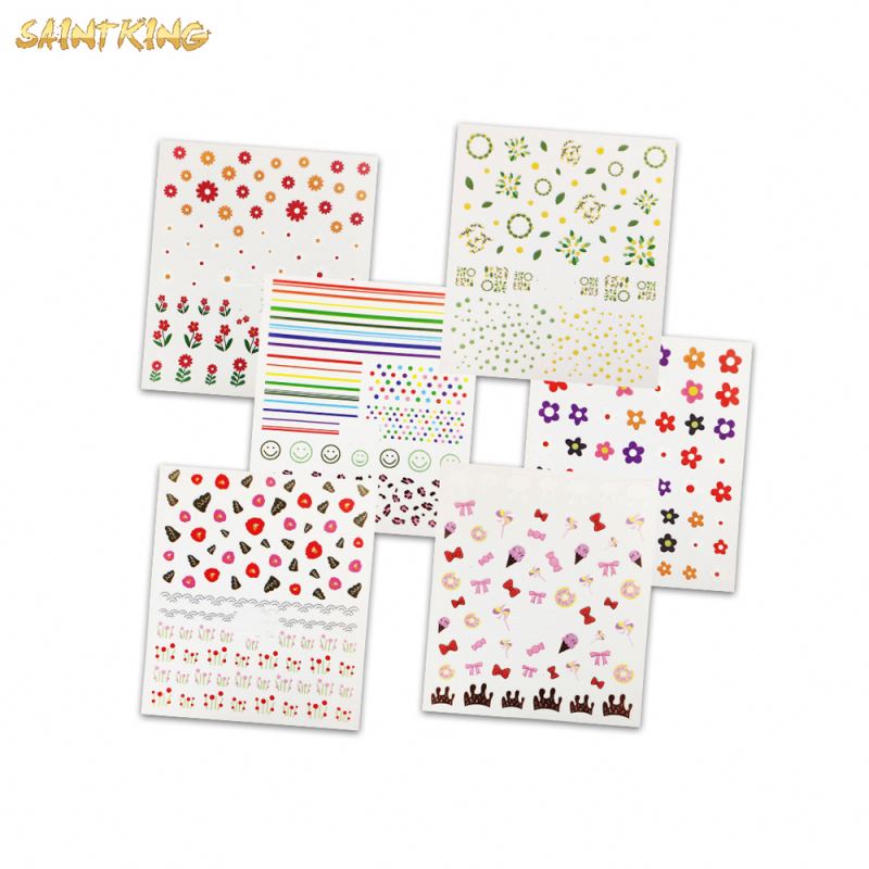 NS722 Wholesale Colorful Nail Sticker Nail Decoration Decals