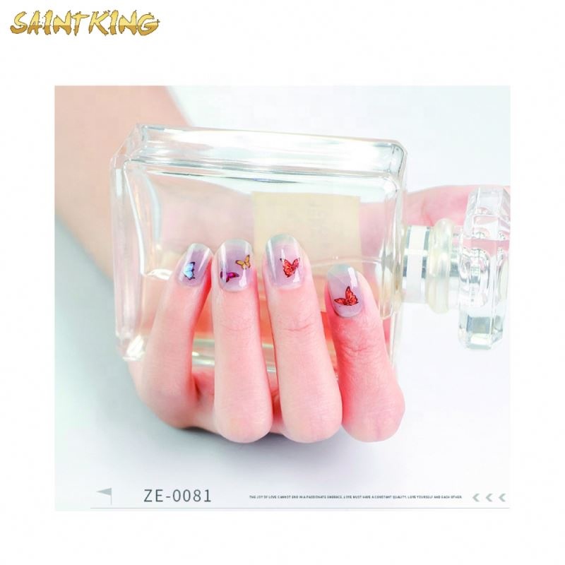 ZE-0081 New manicure wood pulp colorful flower Daisy rose flower nail decoration