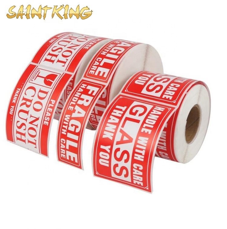 PL01 Accept Custom Printing Adhesive Packaging Label Sticker Roll Logo Thank You Stickers Printed