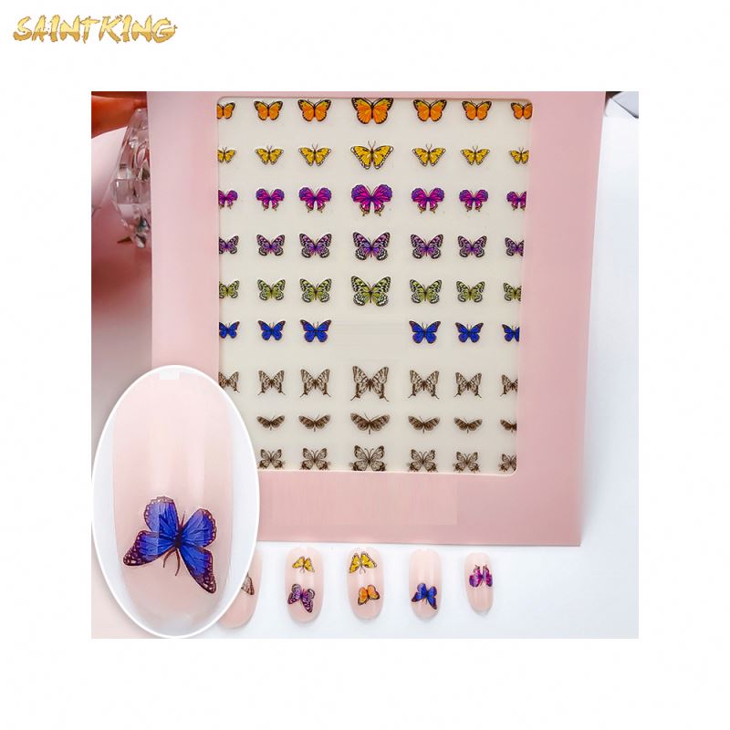 NS706 New Design Best Quality Hot Sell Butterfly Nail Decal Sticker