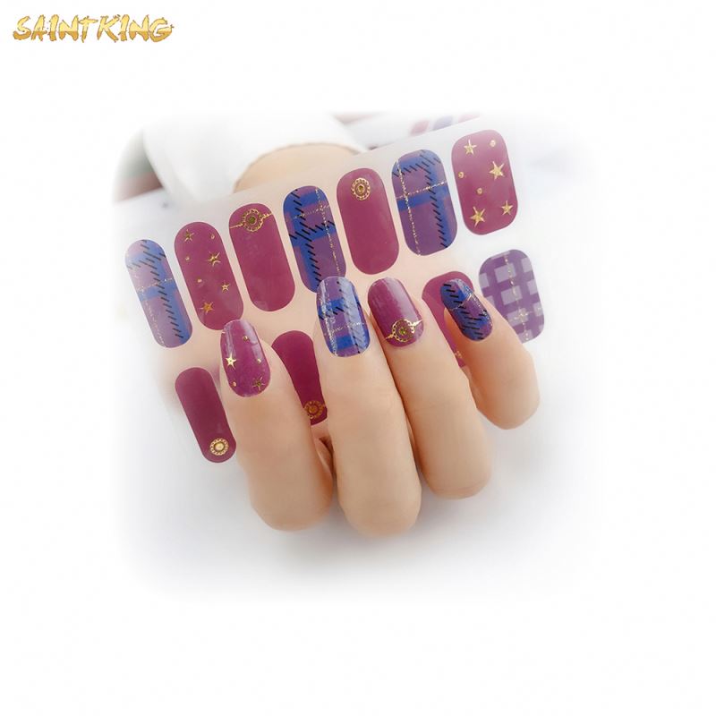 NS534 Non-toxic Popular Special Pattern Nail Stickers
