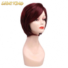 SLSH01 14inch Highlight Blonde Brown Color Straight Bob Wig Virgin Indian Human Hair Lace Front Wig