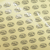 PL03 Custom Thin Silver Gold 3d Logo Metal Label with 3m Adhesive for Decoration