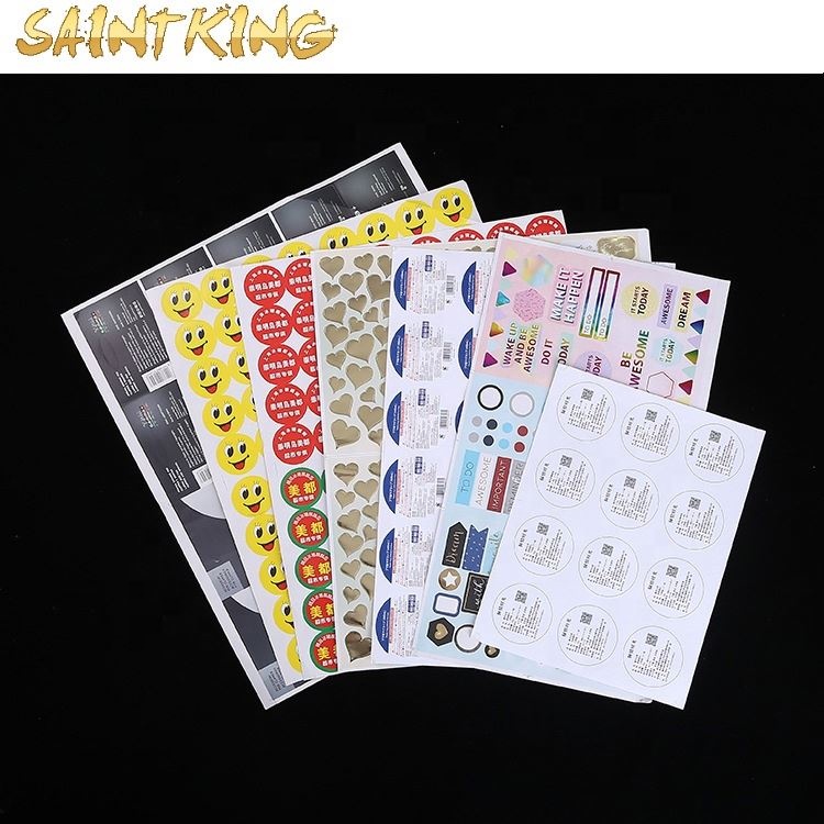 PL03 Custom Printing Brand Vial Packaging Coated Paper Adhesive Sticker