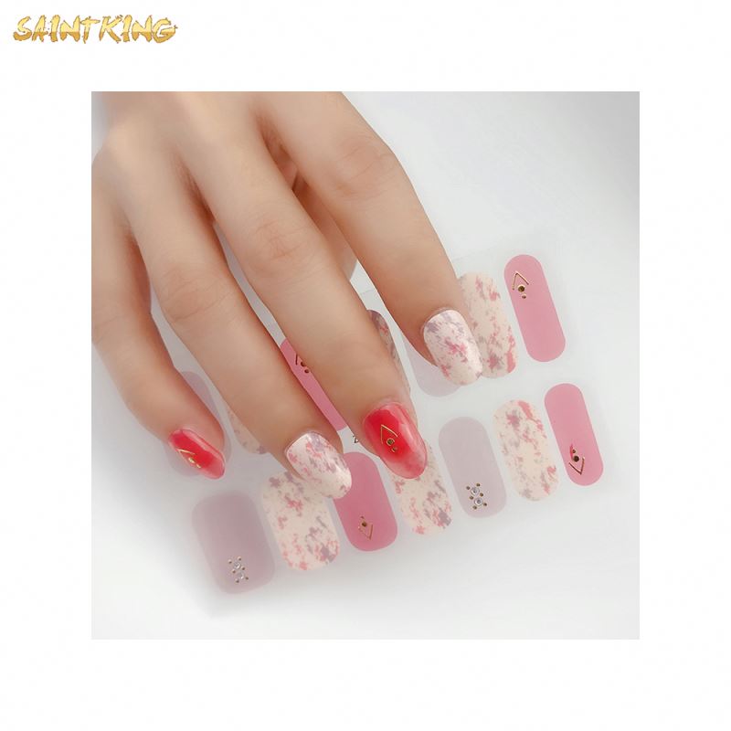 NS448 Trending Products Spring Designs Nail Wraps Fun Trendy 3d Nail Art Stickers