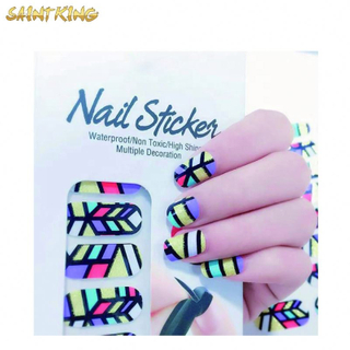 2 hot sales nail designs laser butterfly holographi adhesive butterfly nail stickers 3d nail decals marimekko artificial finger