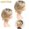 MLCH01 Short Synthetic Lace Wig Bob Lace Front Wig Pixie Cut Synthetic Hair Short Bob Wigs Straight Hair Blonde Bob Wig