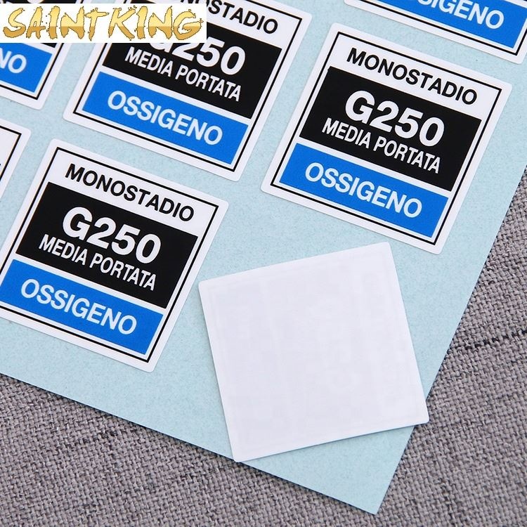 PL03 Custom 3d Printing Product Seal Vinyl Pvc Logo Removable Label Stickers