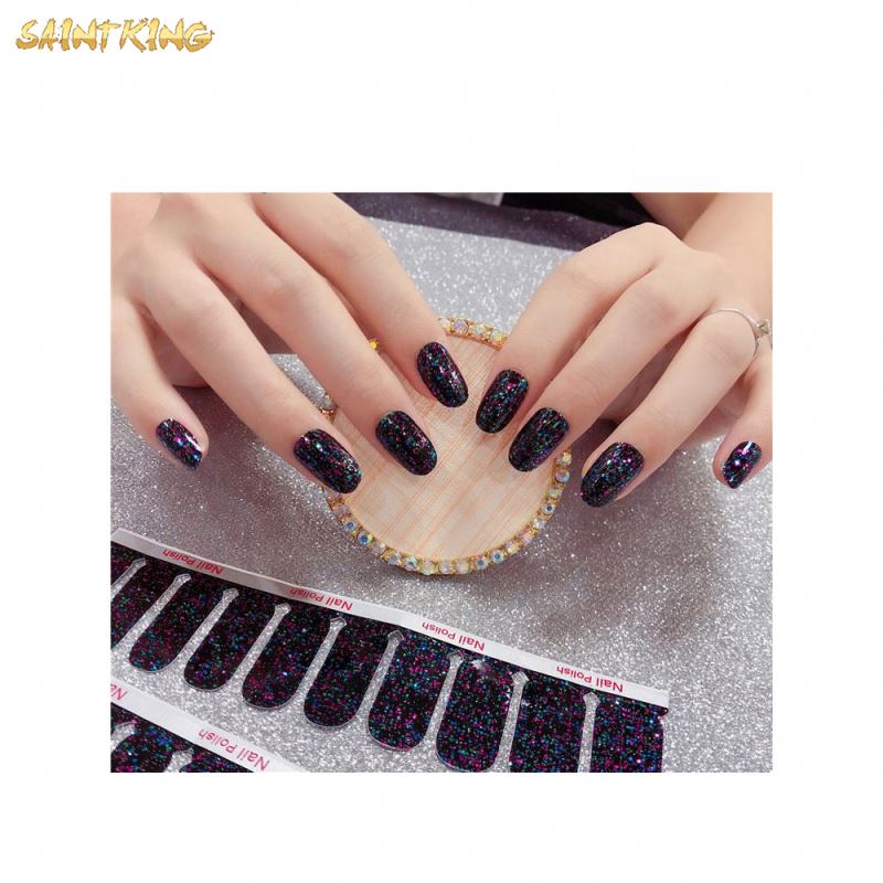 NS683 Oem Odm 3d Nail Art Polish Stickers for Nail Strips