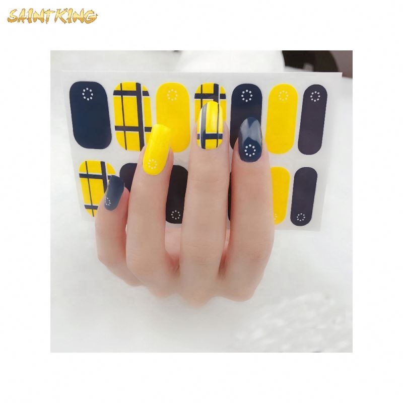 NS271 best quality china manufacturer nail strip sticker fashionable designs individual character new design nail polish sticker