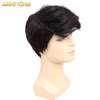 SWM01 wig wholesaler 12 inch black synthetic short hair wig men natural wigs for sale
