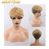 6" Short Synthetic Bob Wig, Hand Made Braided Lace Synthetic Wig