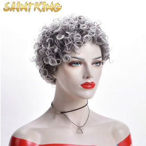 Curly Hair Afro Wigs Short Natural Color Synthetic Wig for Women Fluffy African American Wigs Cosplay Wigs