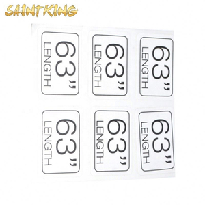 PL03 Private Design Custom Die Cut Adhesive Paper Stickers with Shiny Gold Foil Printed Brand Logo