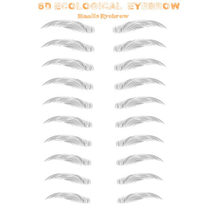 6D~ZX009 4d eyebrow shape sticker for female eyebrow models sticker