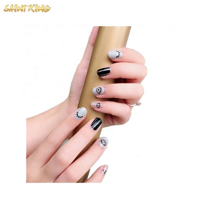 NS52 new fashion competitive price personalized adhesive transfer pedicure nail stickers manufacturer in china