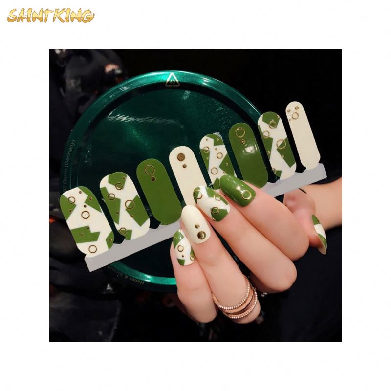 NS646 Hot Sale Can Be Peeled Off Beauty Diy Nail Art Stickers