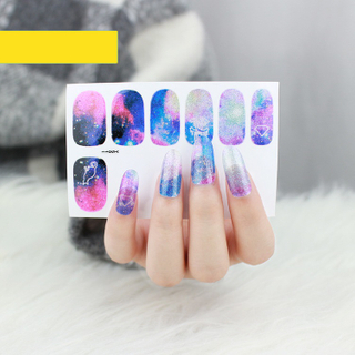 Color Foil Nail Art Flower Sticker Christmas Nail Manicure Stickers Brandname