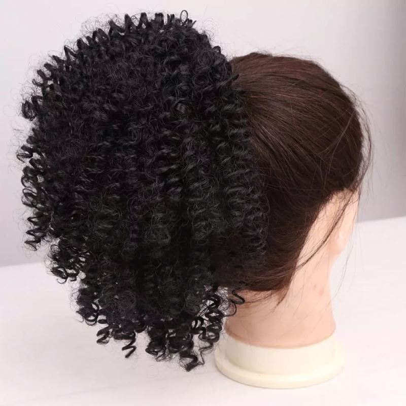 MLSH01 Brown High Density Kinky Curly Synthetic Lace Wig Long Curly Front Lace Wig High-quality Halloween Wig for Pretty Girl