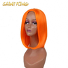 SLSH01 Blonde Silk Top Brazilian Raw Virgin Human Hair Transparent Swiss Lace Frontal Wig